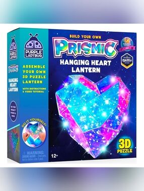 DIY Night Light Kit for Girls 3D Heart Puzzle - Gifts for Girls 8 9 10-12 Years